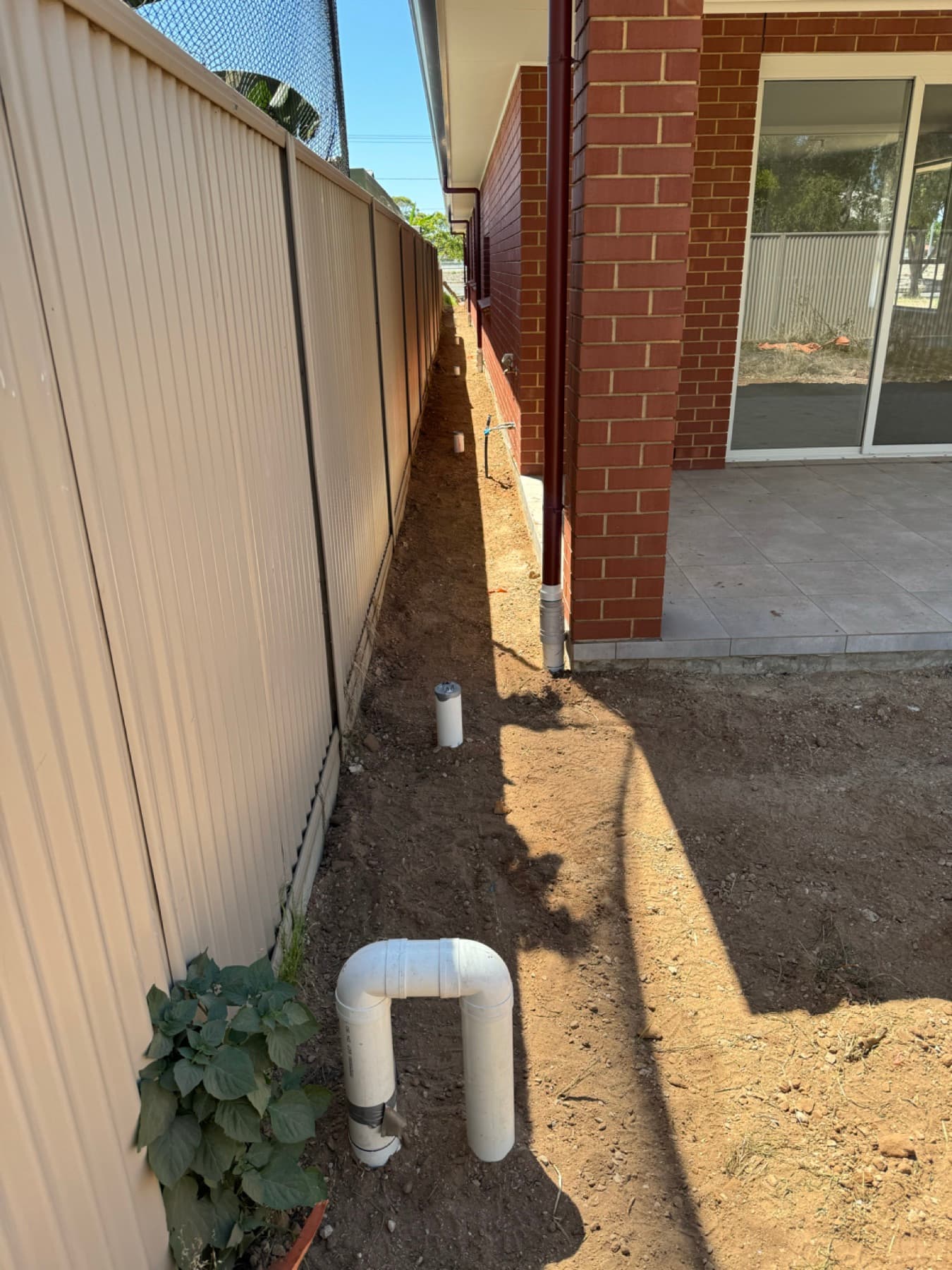 Tight access excavation work between properties in Brighton