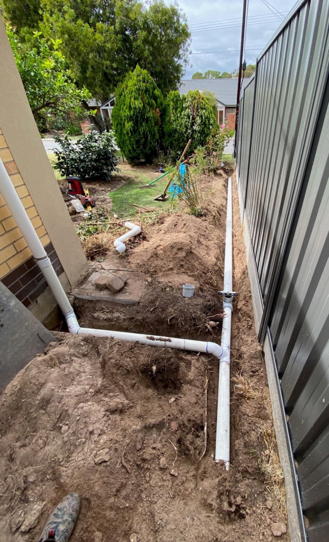 Drainage upgrade and repair work for existing Adelaide home